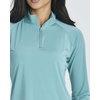 image:image3 Pack Womens Rash Guard Swim Shirts Quarter Zip Long Sleeve High Neck UPFSet 7