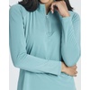 image:image3 Pack Womens Rash Guard Swim Shirts Quarter Zip Long Sleeve High Neck UPFSet 7