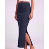 image:image3 Pack Womens Ribbed Maxi Long Skirts High Waisted with Side Slit PencilSet 3