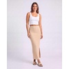 image:image3 Pack Womens Ribbed Maxi Long Skirts High Waisted with Side Slit PencilSet 4