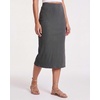 image:image3 Pack Womens Ribbed Midi Skirts High Waisted Pencil Knee Length Work SlitSet 1