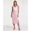 image:image3 Pack Womens Ribbed Midi Skirts High Waisted Pencil Knee Length Work SlitSet 2