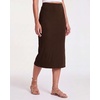 image:image3 Pack Womens Ribbed Midi Skirts High Waisted Pencil Knee Length Work SlitSet 2