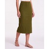 image:image3 Pack Womens Ribbed Midi Skirts High Waisted Pencil Knee Length Work SlitSet 4