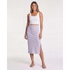 image:image3 Pack Womens Ribbed Midi Skirts High Waisted Pencil Knee Length Work SlitSet 5