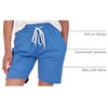 image:image4 Pack Womens Bermuda Shorts 7 Knee Length Athletic Yoga Lounge PocketsSet 6