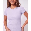 image:image4 Pack Womens Ribbed Tshirts Short Sleeve Crew Neck Tees Basic Tops CasualSet 4