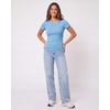 image:image4 Pack Womens Ribbed Tshirts Short Sleeve Crew Neck Tees Basic Tops CasualSet 4