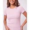 image:image4 Pack Womens Ribbed Tshirts Short Sleeve Crew Neck Tees Basic Tops CasualSet 5