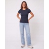 image:image4 Pack Womens Ribbed Tshirts Short Sleeve Crew Neck Tees Basic Tops CasualSet 6