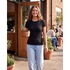 image:image4 Pack Womens Ribbed Tshirts Short Sleeve Crew Neck Tees Basic Tops CasualSet 7