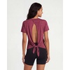 image:image5 Pack Womens Dry Fit Tops Short Sleeve Open Tie Back Crew Neck WorkoutSet 1