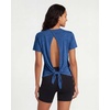 image:image5 Pack Womens Dry Fit Tops Short Sleeve Open Tie Back Crew Neck WorkoutSet 2