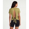 image:image5 Pack Womens Dry Fit Tops Short Sleeve Open Tie Back Crew Neck WorkoutSet 3