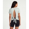 image:image5 Pack Womens Dry Fit Tops Short Sleeve Open Tie Back Crew Neck WorkoutSet 5