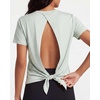 image:image5 Pack Womens Dry Fit Tops Short Sleeve Open Tie Back Crew Neck WorkoutSet 5