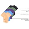 image:image5 Pack Womens Dry Fit Tops Short Sleeve Open Tie Back Crew Neck WorkoutSet 8