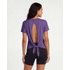 image:image5 Pack Womens Dry Fit Tops Short Sleeve Open Tie Back Crew Neck WorkoutSet 8