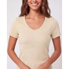 image:image5 Pack Womens Ribbed V Neck T Shirts Short Sleeve Basic Lounge Casual TopsSet 2