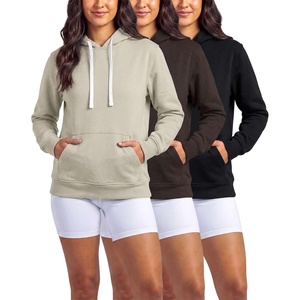 image:image3 Pack Womens Fleece Pullover Hoodies Sweatshirts Hooded Tops Athletic GymSet 11