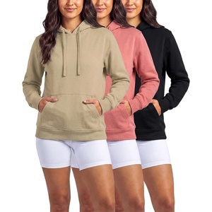 image:image3 Pack Womens Fleece Pullover Hoodies Sweatshirts Hooded Tops Athletic GymSet 6