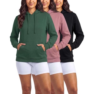 image:image3 Pack Womens Fleece Pullover Hoodies Sweatshirts Hooded Tops Athletic GymSet 7