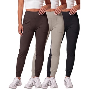 image:image3 Pack Womens Joggers Leggings High Waisted Yoga Pants Workout PocketsSet 13