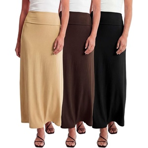 image:image3 Pack Womens Maxi Skirts Long Flowy High Waisted Summer Work Casual PartySet 1