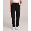 image:image3 Pack Womens Fleece Cargo Sweatpants Lounge Casual Sweat Pants PocketsSolid Black  Charcoal Heather  Grey Heather