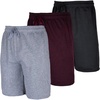 image:imageReal Essentials 3 Pack Mens 9 Fleece Casual Lounge Athletic ShortsRegular amp BigTall Sizes