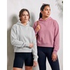 image:image2 Pack Womens Cropped Hoodies Crop Sweatshirt Ladies Fleece Pullover TopGrey Heather  Solid Cashmere Rose