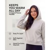 image:image2 Pack Womens Cropped Hoodies Crop Sweatshirt Ladies Fleece Pullover TopSolid Navy Blazer  Charcoal Heather