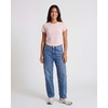 image:image3 Pack Womens Cropped Cap Sleeve Tops Cotton Basic Tees Going Out ShirtsSolid Black  Solid Ballad Blue  Solid Pale Lilac