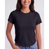 image:image3 Pack Womens Cropped Cap Sleeve Tops Cotton Basic Tees Going Out ShirtsSolid Black  Solid Black  Solid Black