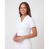 image:image3 Pack Womens Golf Polo Shirts V Neck Short Sleeve Dry Fit Collared TopsSolid Black  Solid Burgundy  Solid Bright White