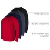 image:image4 Pack Mens Compression Shirts Long Sleeve Undershirts Base Layer Gym TopsSet B