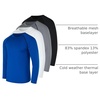 image:image4 Pack Mens Compression Shirts Long Sleeve Undershirts Base Layer Gym TopsSet D