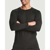 image:image4 Pack Mens Compression Shirts Long Sleeve Undershirts Base Layer Gym TopsSet D