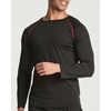 image:image4 Pack Mens Compression Shirts Long Sleeve Undershirts Base Layer Gym TopsSet F