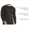 image:image4 Pack Mens Compression Shirts Long Sleeve Undershirts Base Layer Gym TopsSet F