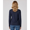 image:image4 Pack Womens Long Sleeve Cotton V Neck Tshirts Basic Tees Tops UndershirtSet 9