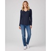 image:image4 Pack Womens Long Sleeve Cotton V Neck Tshirts Basic Tees Tops UndershirtSet 9