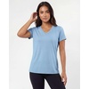 image:image5 Pack Womens V Neck Tshirts Short Sleeve Dry Fit Workout Tops Tees ShirtsSolid Black  Charcoal  Navy Blazer  Clear Sky  Solid Moonlight Mauve