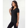 image:image5 Pack Womens V Neck Tshirts Short Sleeve Dry Fit Workout Tops Tees ShirtsSolid Black  Charcoal  Solid Bright White  Solid Raspberry Sorbet  Solid Fragrant Lilac