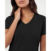 image:image5 Pack Womens V Neck Tshirts Short Sleeve Dry Fit Workout Tops Tees ShirtsSolid Black  Solid Black  Solid Black  Solid Black  Solid Black