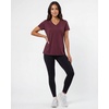 image:image5 Pack Womens V Neck Tshirts Short Sleeve Dry Fit Workout Tops Tees ShirtsSolid Black  Solid Bright White  Charcoal  Burgundy  Solid Elemental Blue