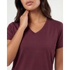 image:image5 Pack Womens V Neck Tshirts Short Sleeve Dry Fit Workout Tops Tees ShirtsSolid Black  Solid Bright White  Charcoal  Burgundy  Solid Elemental Blue