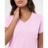 image:image5 Pack Womens V Neck Tshirts Short Sleeve Dry Fit Workout Tops Tees ShirtsSolid Black  Solid Bright White  Solid Ultimate Grey  Navy Blazer  Solid Festival Bloom