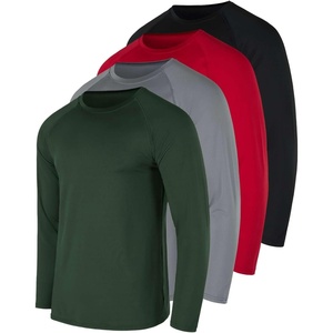 image:image4 Pack Mens Compression Shirts Long Sleeve Undershirts Base Layer Gym TopsSet H