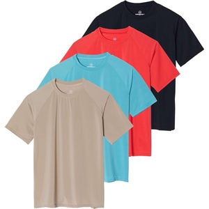 image:image4 Pack Womens Rash Guard Short Sleeve Swim Shirts Athletic Swimming TopsSet 5
